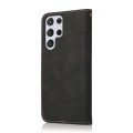 For Samsung Galaxy S23 Ultra 5G Dual-color Stitching Leather Phone Case(Black Rose Gold)