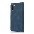 For Samsung Galaxy Note10 Dual-color Stitching Leather Phone Case(Blue Green)