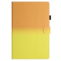 For Samsung Galaxy Tab A 10.1 2019 T510 / T515 Stitching Gradient Leather Tablet Case(Orange Yellow)