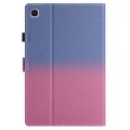 For Samsung Galaxy Tab A7 Lite T220 / T225 Stitching Gradient Leather Tablet Case(Blue Rose)