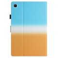 For Samsung Galaxy Tab A7 Lite T220 / T225 Stitching Gradient Leather Tablet Case(Blue Orange)