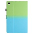 For Samsung Galaxy Tab A7 Lite T220 / T225 Stitching Gradient Leather Tablet Case(Green Blue)