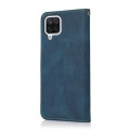 For Samsung Galaxy A22 4G Dual-color Stitching Leather Phone Case(Blue Green)