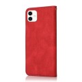 For Samsung Galaxy A05 Dual-color Stitching Leather Phone Case(Red Blue)