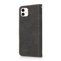 For Samsung Galaxy A05 Dual-color Stitching Leather Phone Case(Black Brown)