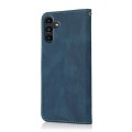 For Samsung Galaxy A15 Dual-color Stitching Leather Phone Case(Blue Green)