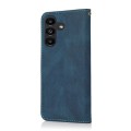 For Samsung Galaxy A35 5G Dual-color Stitching Leather Phone Case(Blue Green)