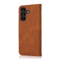 For Samsung Galaxy A35 5G Dual-color Stitching Leather Phone Case(Brown Red)
