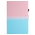 For Samsung Galaxy Tab A8 2021 X205 / X200 Stitching Gradient Leather Tablet Case(Pink Blue)