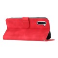 For Samsung Galaxy Note10 4G/5G Heart Pattern Skin Feel Leather Phone Case(Red)