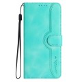 For Samsung Galaxy Note10 4G/5G Heart Pattern Skin Feel Leather Phone Case(Light Blue)
