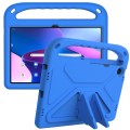 For Lenovo Tab M10 Plus 10.6 3rd Gen 2022 Handle EVA Shockproof Tablet Case with Holder(Blue)