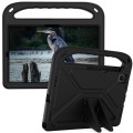 For Samsung Galaxy Tab S6 Lite P610 Handle EVA Shockproof Tablet Case with Holder(Black)