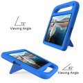 For Samsung Galaxy Tab A 10.1 2019 T510/T515 Handle EVA Shockproof Tablet Case with Holder(Blue)