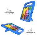For Samsung Galaxy Tab S6 T860 Handle EVA Shockproof Tablet Case with Holder(Blue)