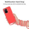 For Xiaomi 11T / 11T Pro Wheat Straw Material + TPU Phone Case with Lanyard(Red)