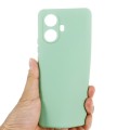 For Realme 10 Pro+ 5G Pure Color Liquid Silicone Shockproof Phone Case(Green)