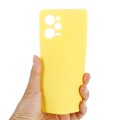 For Xiaomi Redmi Note 12 Pro Speed/Poco X5 Pro Pure Color Liquid Silicone Shockproof Phone Case(Yell