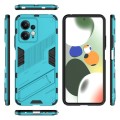 For Xiaomi Redmi Note 12 4G Global Punk Armor 2 in 1 PC + TPU Shockproof Phone Case with Holder(Blue