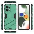 For Xiaomi Redmi Note 12 4G Global Punk Armor 2 in 1 PC + TPU Shockproof Phone Case with Holder(Gree