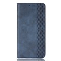 For Samsung Galaxy A24 4G Magnetic Buckle Retro Texture Leather Phone Case(Blue)