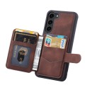 For Samsung Galaxy S23+ 5G Skin Feel Dream Anti-theft Brush Shockproof Portable Skin Card Bag Phone
