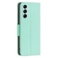 For Samsung Galaxy M14 5G Litchi Texture Pure Color Leather Phone Case(Green)