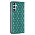 For Samsung Galaxy M14 5G Diamond Lattice Magnetic Leather Flip Phone Case(Green)