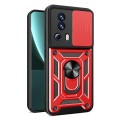 For Xiaomi Civi 2 5G / 13 Lite Sliding Camera Cover Design TPU+PC Phone Case(Red)
