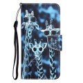 For Xiaomi Redmi Note 12 Pro 5G/Poco X5 Pro Colored Drawing Leather Phone Case(Giraffes)