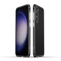 For Samsung Galaxy S23+ 5G Aurora Series Lens Protector + Metal Frame Phone Case(Black Silver)