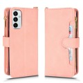 For Samsung Galaxy M13 4G / M23 / F23 5G Litchi Texture Zipper Leather Phone Case(Pink)