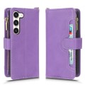 For Samsung Galaxy S23+ 5G Litchi Texture Zipper Leather Phone Case(Purple)