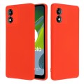 For Motorola Moto E13 Pure Color Liquid Silicone Shockproof Phone Case(Red)