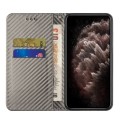 For Xiaomi Redmi Note 12 4G Global Carbon Fiber Texture Magnetic Flip Leather Phone Case(Grey)