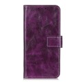 For Samsung Galaxy M14 Retro Crazy Horse Texture Horizontal Flip Leather Phone Case(Purple)