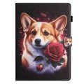 For Samsung Galaxy Tab A8 10.5 2021 X205/X200 Coloured Drawing Stitching Smart Leather Tablet Case(C