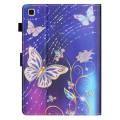 For Samsung Galaxy Tab A7 Lite T220/T225 Coloured Drawing Stitching Leather Tablet Case(Butterfly)