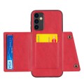 For Samsung Galaxy A14 5G Double Buckle Magnetic Phone Case(Red)