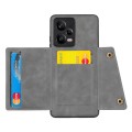 For Xiaomi Redmi Note 12 5G Global Double Buckle Magnetic Phone Case(Grey)