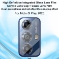 For Motorola Moto G Play 2023 imak Integrated Rear Camera Lens Tempered Glass Film