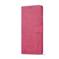 For Xiaomi Redmi Note 12 4G Global LC.IMEEKE Calf Texture Leather Phone Case(Red)