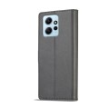 For Xiaomi Redmi Note 12 4G Global LC.IMEEKE Calf Texture Leather Phone Case(Grey)