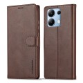 For Xiaomi Redmi Note 13 Pro 4G LC.IMEEKE Calf Texture Leather Phone Case(Coffee)