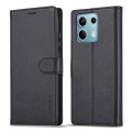For Xiaomi Redmi Note 13 5G LC.IMEEKE Calf Texture Leather Phone Case(Black)