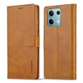 For Xiaomi Redmi Note 13 5G LC.IMEEKE Calf Texture Leather Phone Case(Brown)