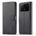 For Xiaomi Poco X6 Pro LC.IMEEKE Calf Texture Leather Phone Case(Black)