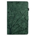 For Samsung Galaxy Tab A7 Lite Fortune Tree Pressure Flower PU Tablet Case(Green)