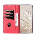 For Honor 90 AZNS Magnetic Calf Texture Flip Leather Phone Case(Red)