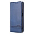 For Honor Play 50 Plus AZNS Magnetic Calf Texture Flip Leather Phone Case(Dark Blue)